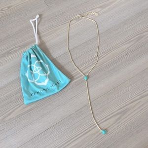 Kendra Scott Turquoise and Gold Necklace